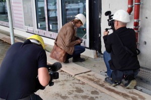 Drehbericht Energieberatung: Messen und Dokumentieren. Foto: Jasmin Welker